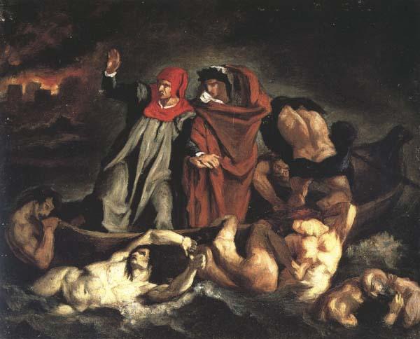 Edouard Manet La Barque de Dante,d'apres Delacroix (mk40) oil painting image